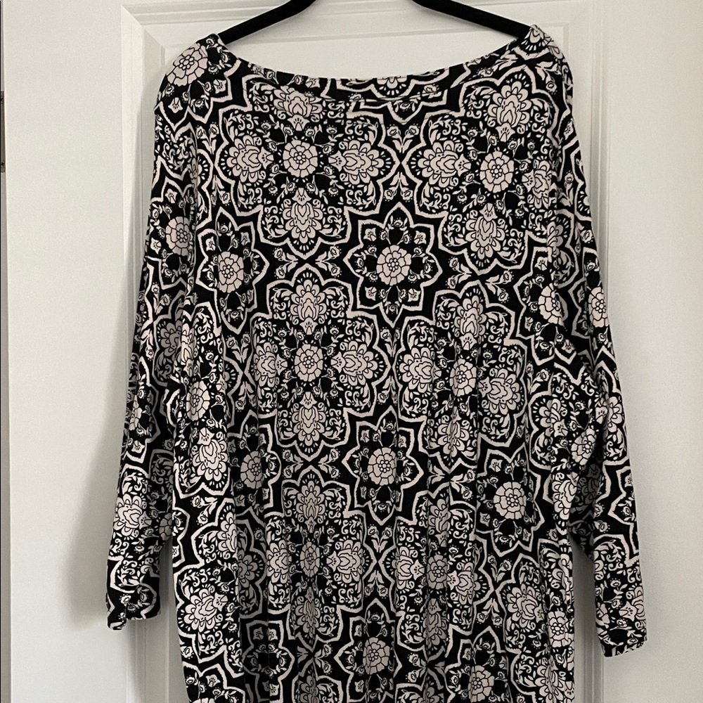 Black&White Cotton Knit Top